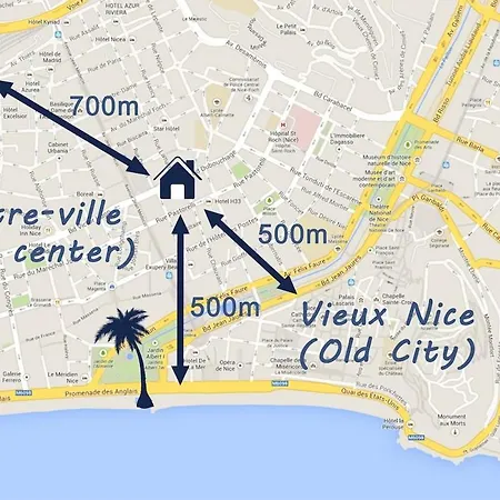 Le Chic, Plein Centre Avec Climatisation شقة نيس